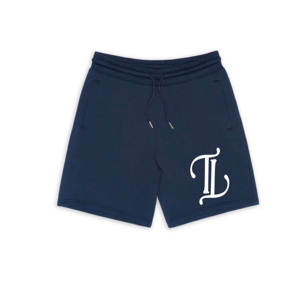 Navy Sweatshorts white TT