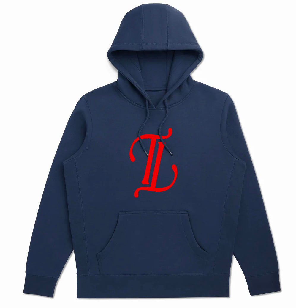 Navy Hoodie Red TT