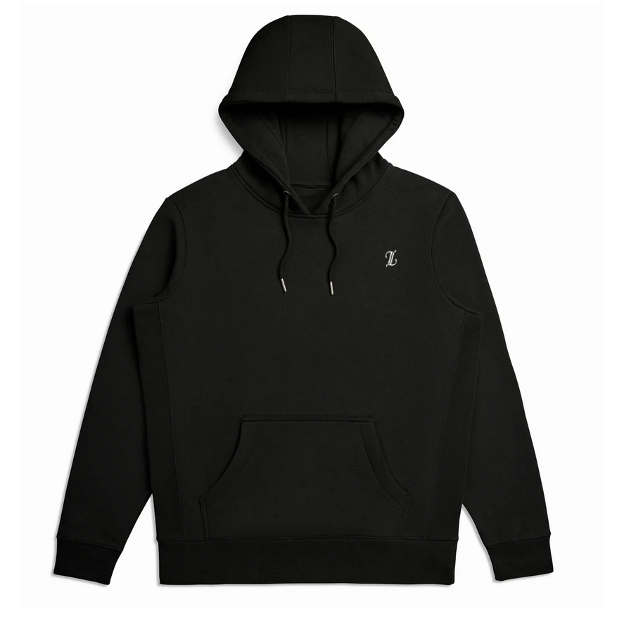 Black Hoodie small white TT